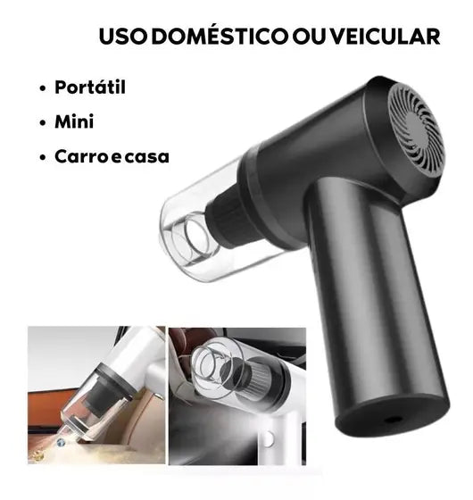 Aspirador portátil com Esterilização UV e Filtro Auto-Limpante