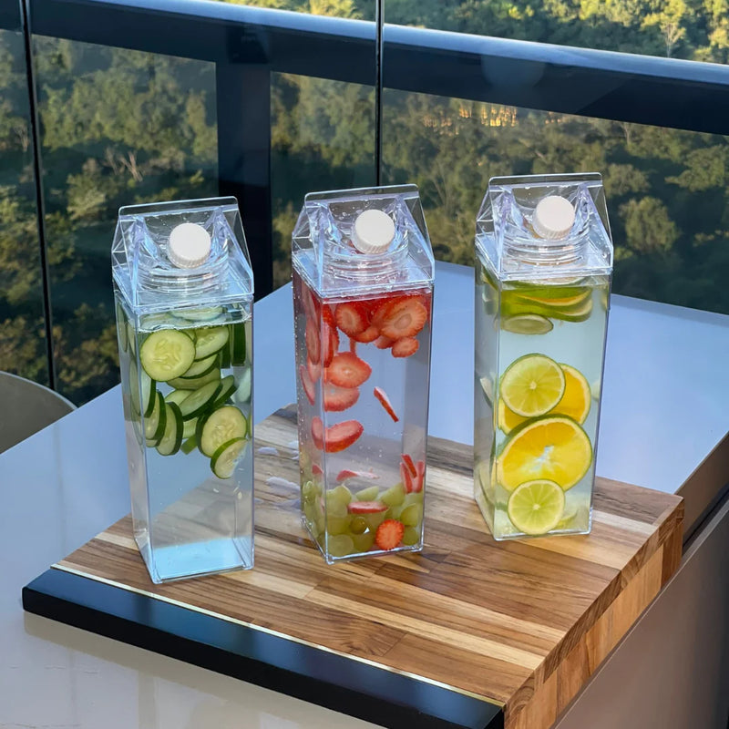 Garrafa Decorativa Transparente Organização para Bebidas