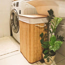 Cesto de Roupas Bambu com Tampa - LDecor