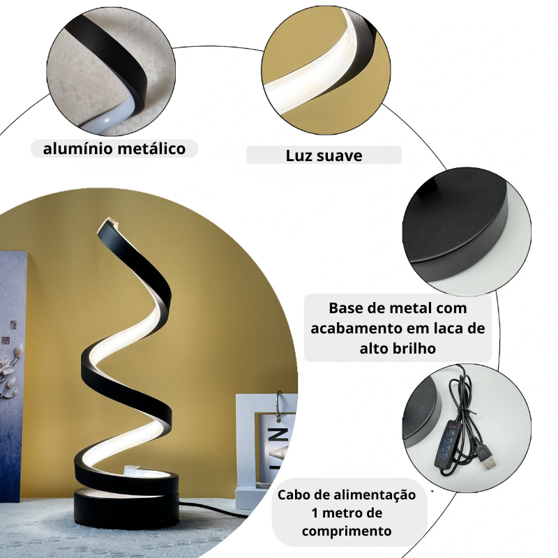 Luminária Criativa Estilo Art Deco - LDecor