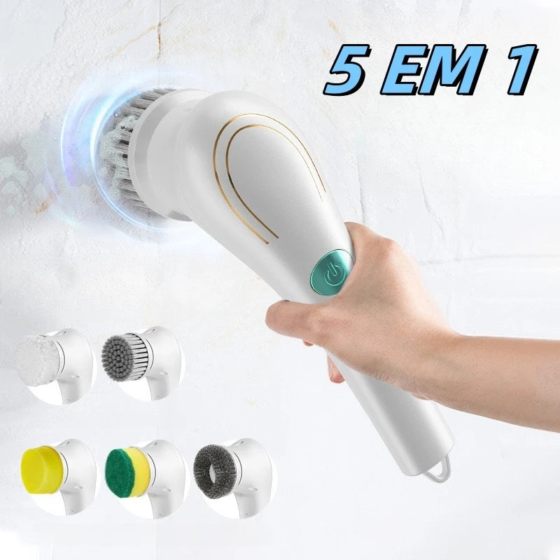 Escova Elétrica 5 em 1 Recarregável Múltiplas Superfícies - LDecor