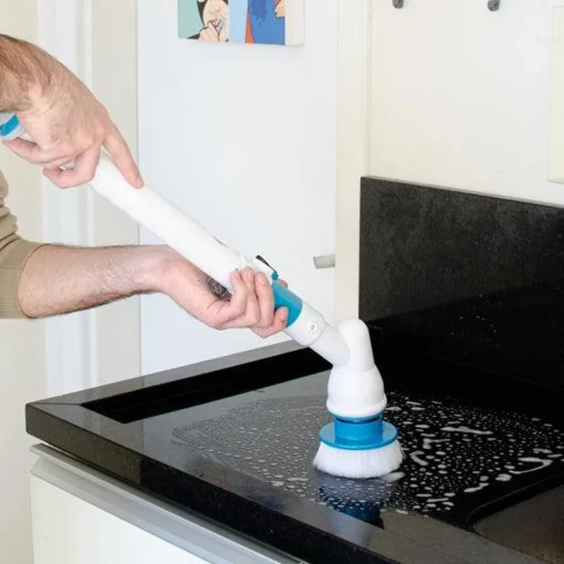 Escova Elétrica de Limpeza Gira Brush 360° - Tazze