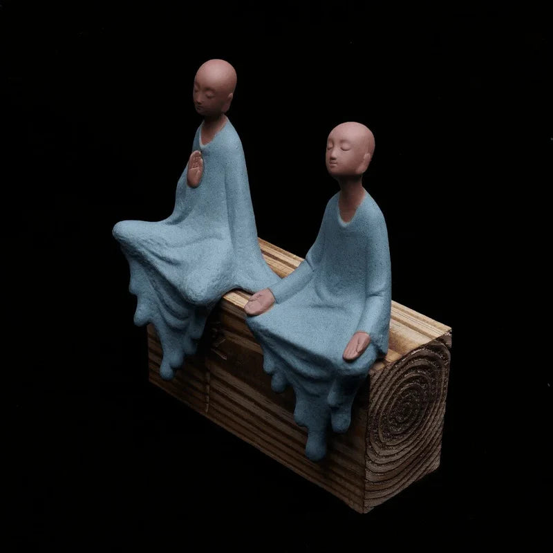 Escultura Monge Zen - Tazzi