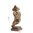 Escultura "Silêncio Vale Ouro" - Tazzi