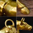 Escultura Touro de Wall Street Dourado - LDecor