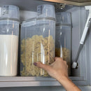 Kit Potes Herméticos Porta Mantimento com Copo Medidor 2 Litros