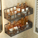 Prateleira Dupla de Alumínio para Banheiro - Tazze