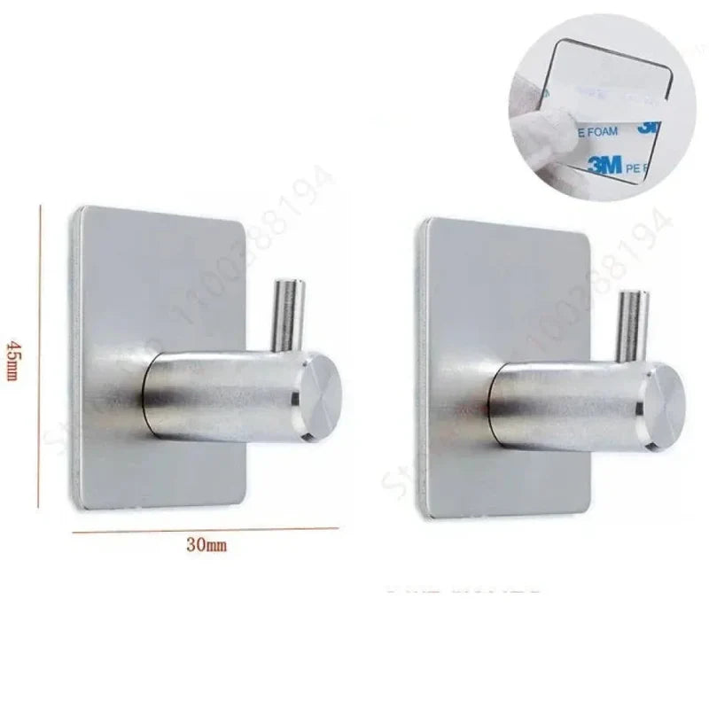 Suporte para Banheiro em Aço Inoxidável sem Furos - Tazze