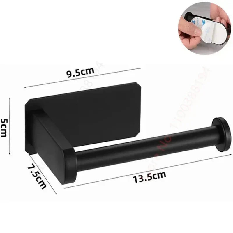 Suporte para Banheiro em Aço Inoxidável sem Furos - Tazze