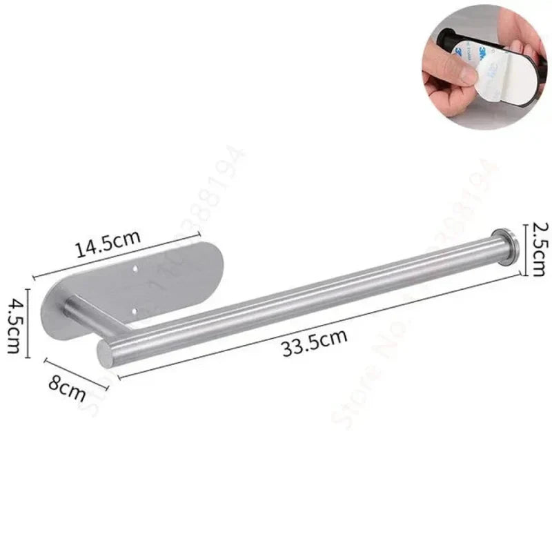 Suporte para Banheiro em Aço Inoxidável sem Furos - Tazze